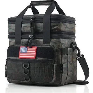 Bags | Tactical Lunch Box For Men Double Deck Insulated Lunch Bag Large ...